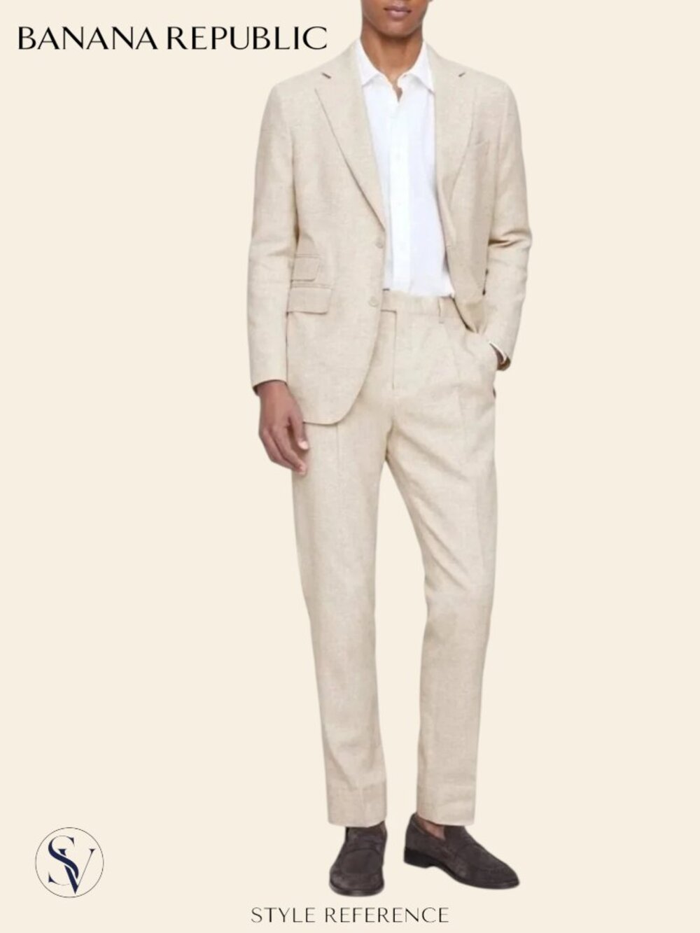 NWT Banana Republic Tailored Slim Fit Herringbone Linen Blend Blazer 40 R